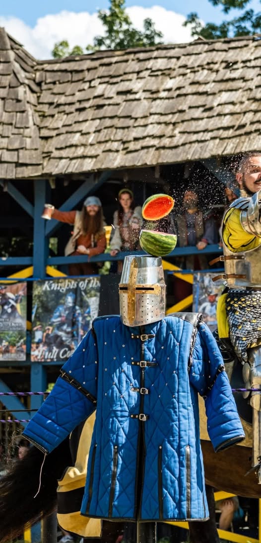 The Red Squire likes to have fun on the lyst in between the jousts of the Knights of the New Order.