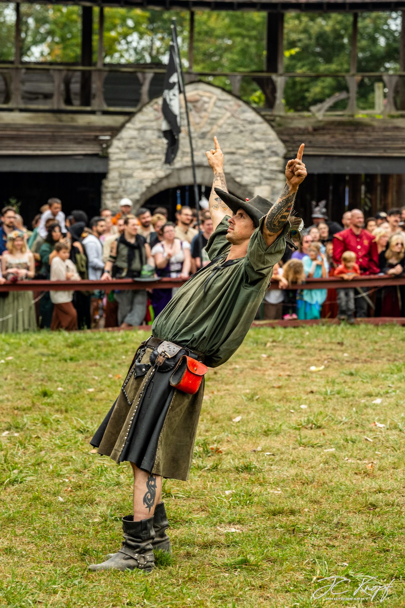 The Red Squire likes to have fun on the lyst in between the jousts of the Knights of the New Order.